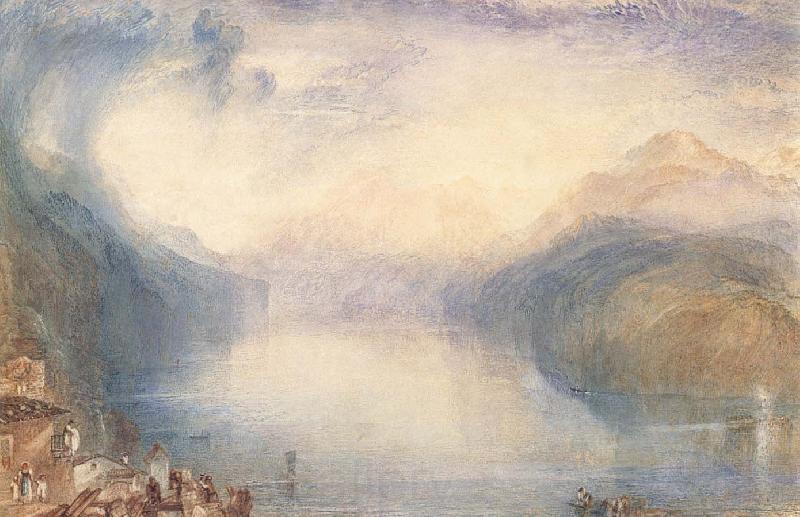 J.M.W. Turner The Bay of Uri from above Brunnen Norge oil painting art